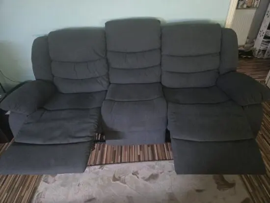 Grey 3 seater recliner
