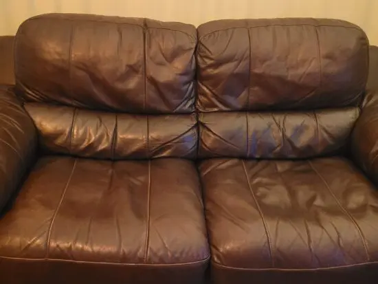 DFS Soft brown leather Sofa