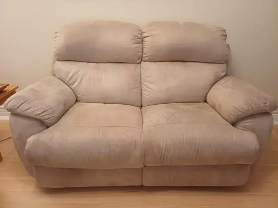 Sofology, Two Seater Sofa and one Chair - Buckskin, with Manual Recliners