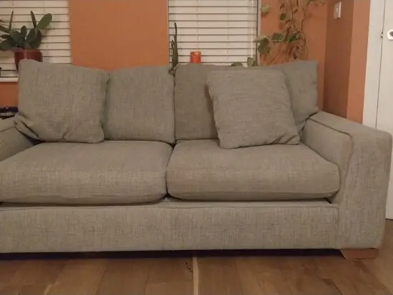 Next Sonoma Textured Weave Grey Sofa with storage