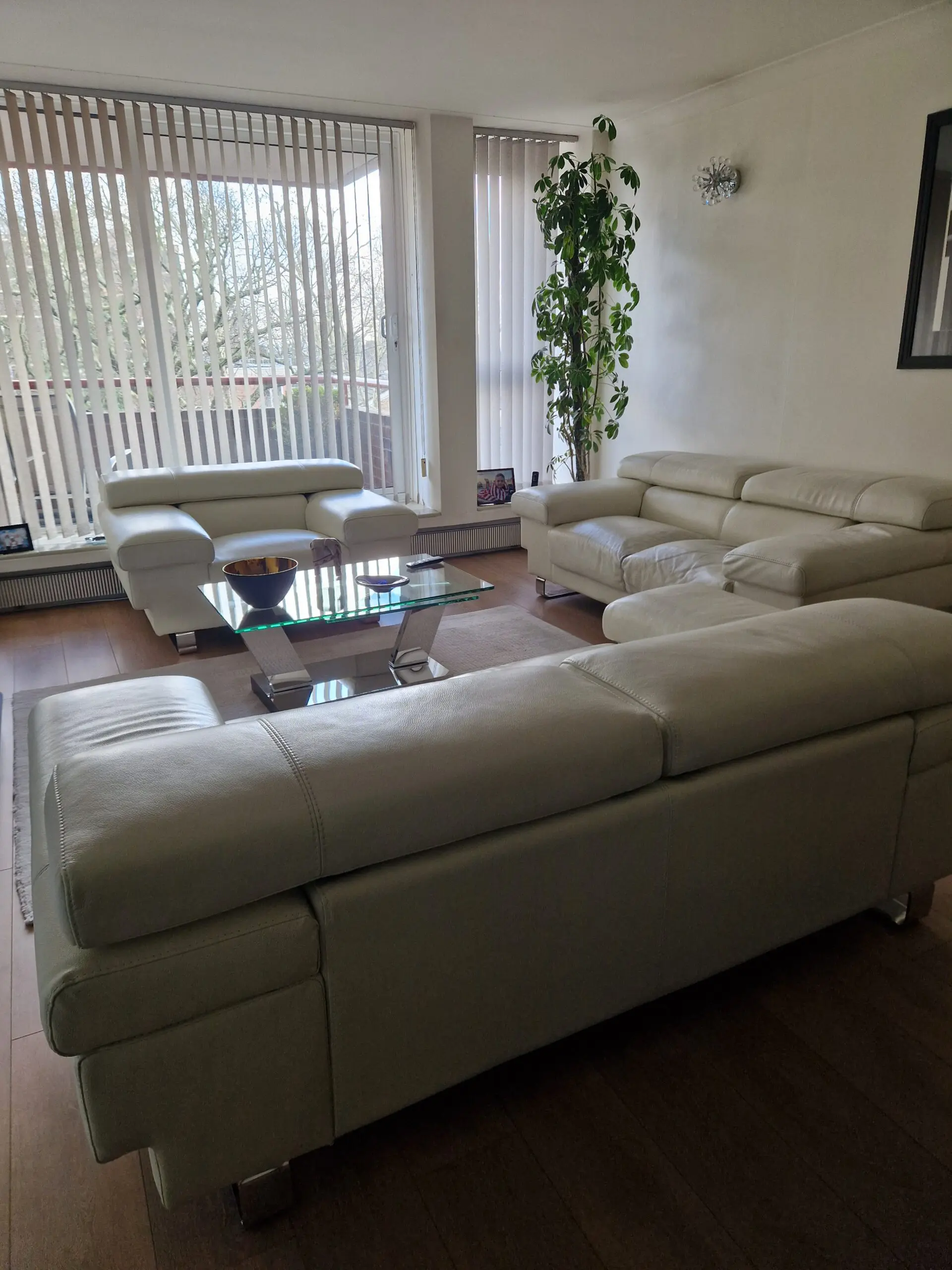 Denelli Italia Leather Sofa Set (2 Sofas + Armchair)