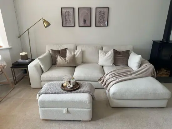 Dfs Calix Lvory Corner Sofa For Sale