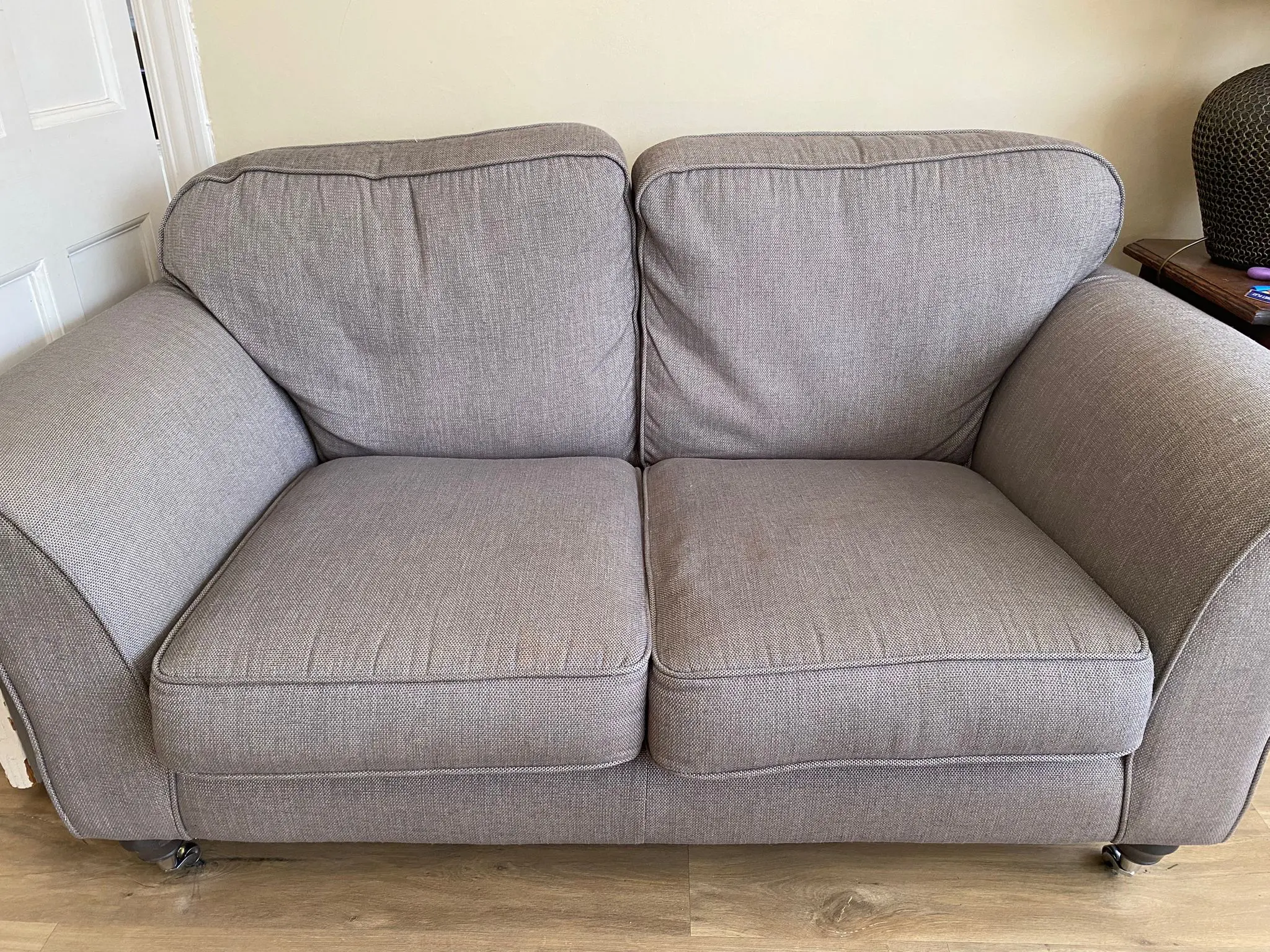 2 Furniture Village Sofas Grey 3 seater and 2 seater