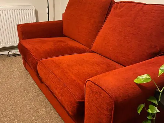 2 Seat Red Sofa Bed
