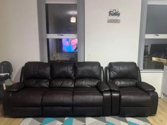 Brown 3 seater + 1 Seater