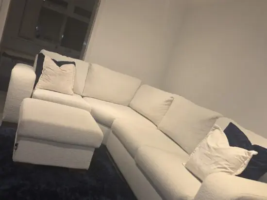 ORLANDO nevus white corner sofa