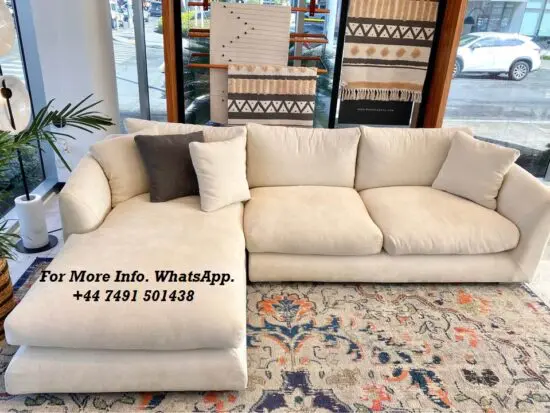 Feathers Sectional Couch Chaise Lounge