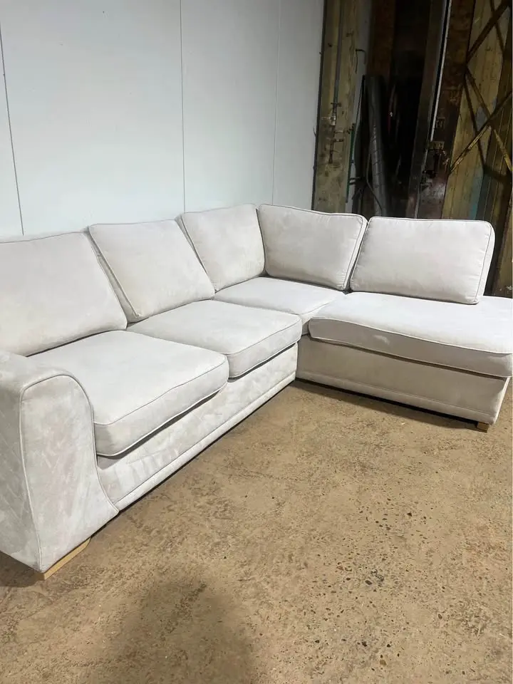 NEXT Cream 4x Seater Corner Sofa with High Back Cushions for Sale
