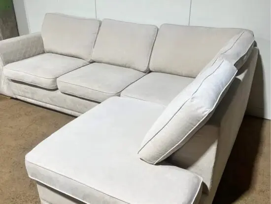 NEXT Cream 4x Seater Corner Sofa with High Back Cushions for Sale
