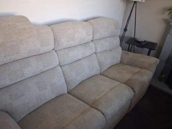 Comfi fit 3 seater power recliner. Canillo oatmeal chenille range 1