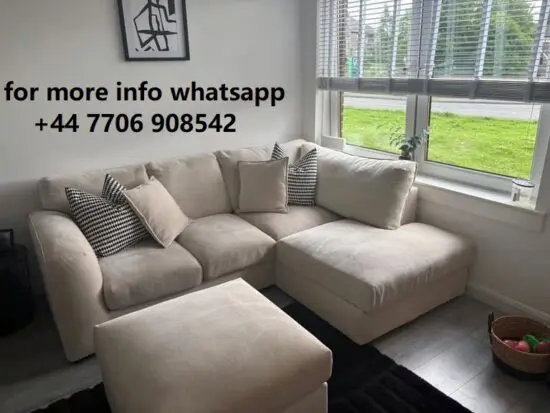 DFS SofaClub Henley 4x Seater Corner Sofa With Matching Footstool For Sale