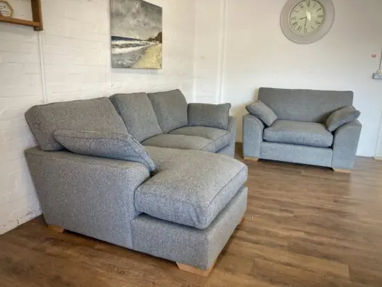 Next Stamford Corner Sofa & Chair For Sale