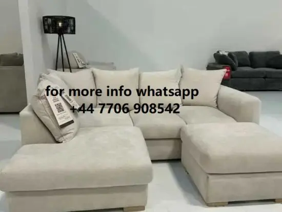 NEXT 4x Seater L shape Corner Sofa With Matching Footstool For Sale