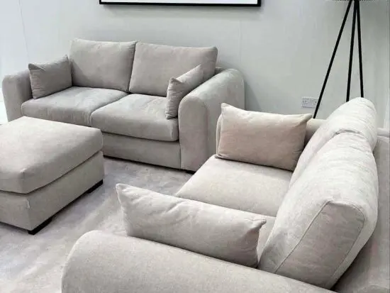 Darcy Cream 2 Seater & 3 Seater in Stock