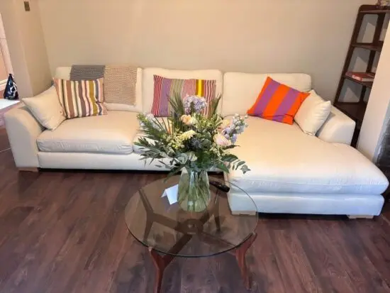 DFS Calix Corner Sofa For Sale Cream Colour