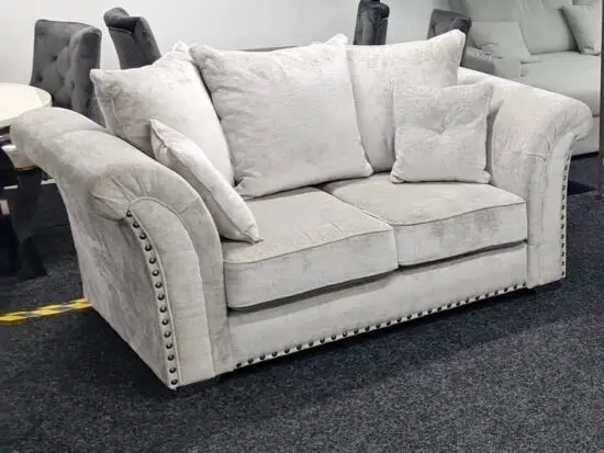 Cream Harrison 3 Seater & 2 Seater High Back Sofa