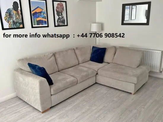 NEXT L-Shape Corner Sofa For Sale High Back Cushions