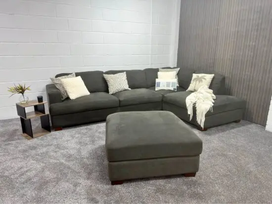 Chelsea Small Corner Prefect Sofa With Matching Footstool For Sale