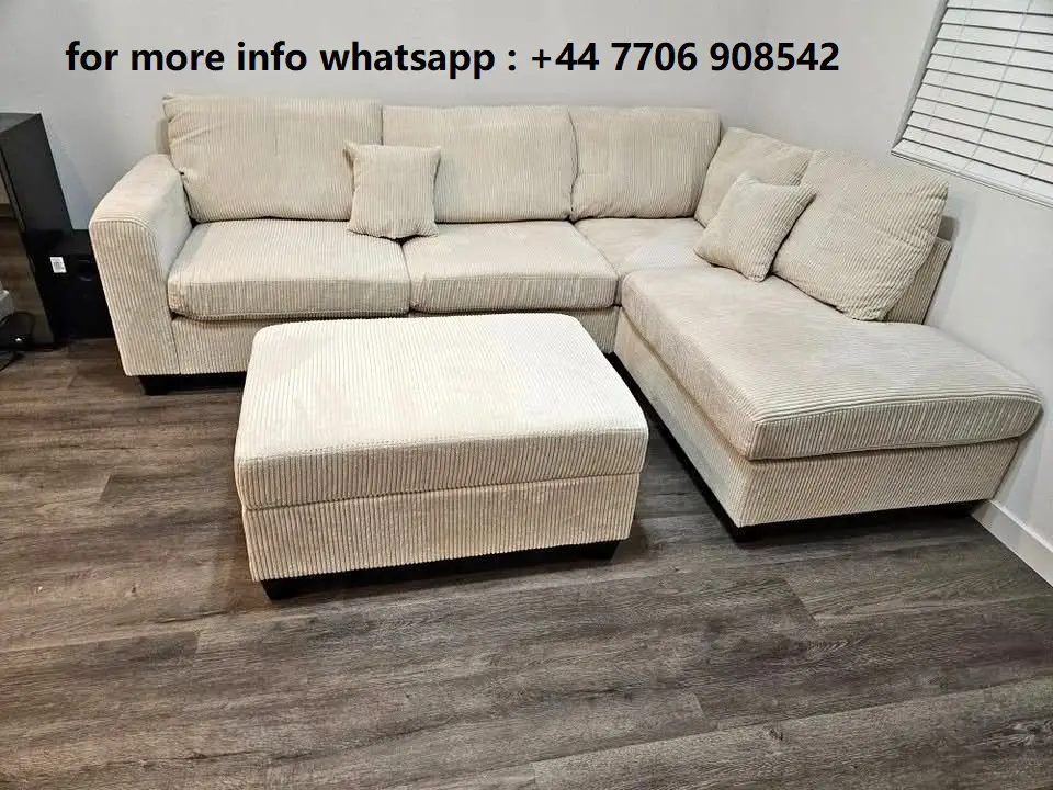 John Lewis Sectional Couch With Matching Footstool For Sale