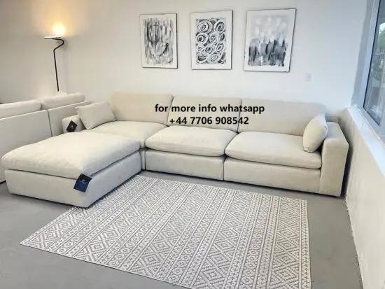 DFS 4x Seater Sofa Colour Cream For Sale