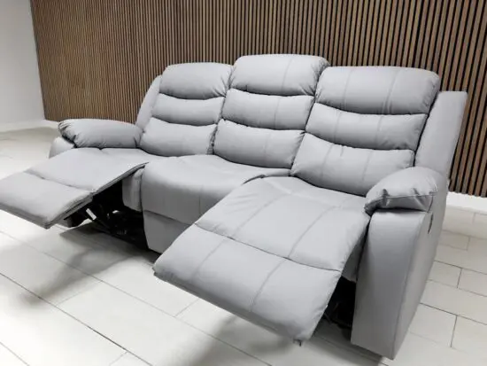 3 Seater Recliner & 2 Seater Manual Leather Recliner