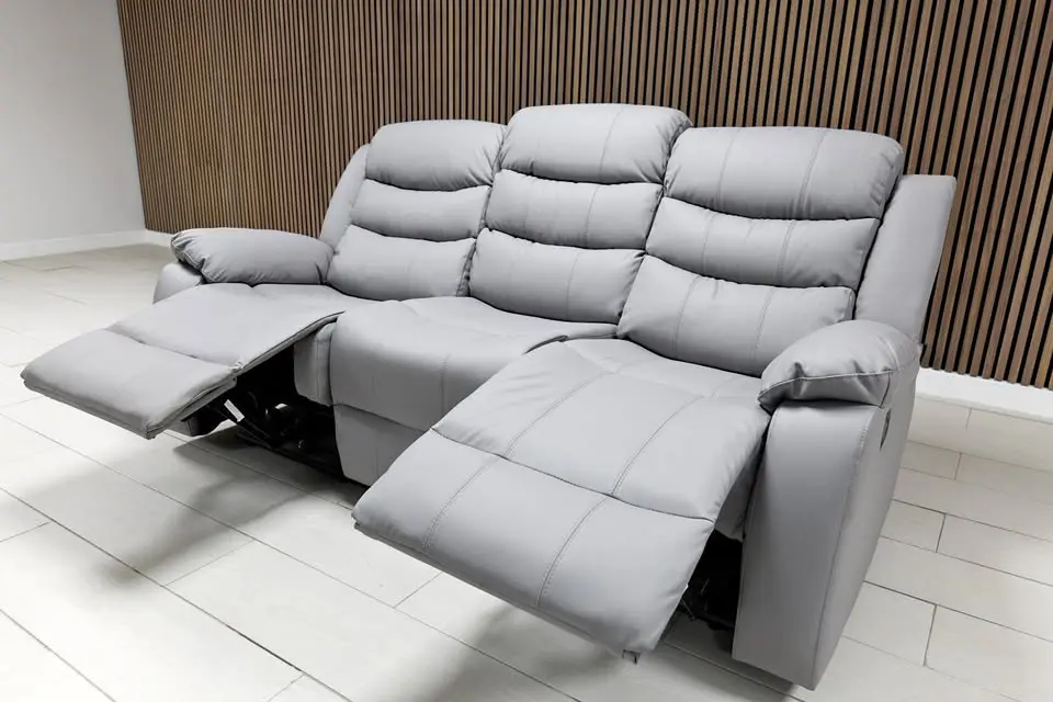 3 Seater Recliner & 2 Seater Manual Leather Recliner