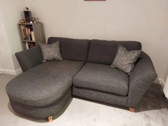 DFS Granite Grey 3 Seater Sofa