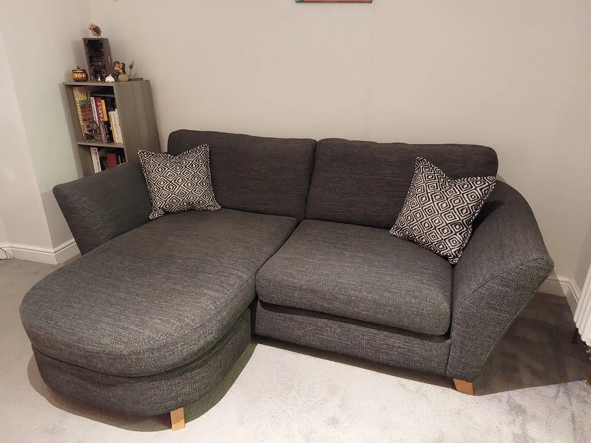 DFS Granite Grey 3 Seater Sofa