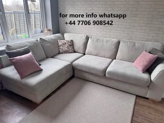 DFS 4x Seater Corner Sofa Cream Colour