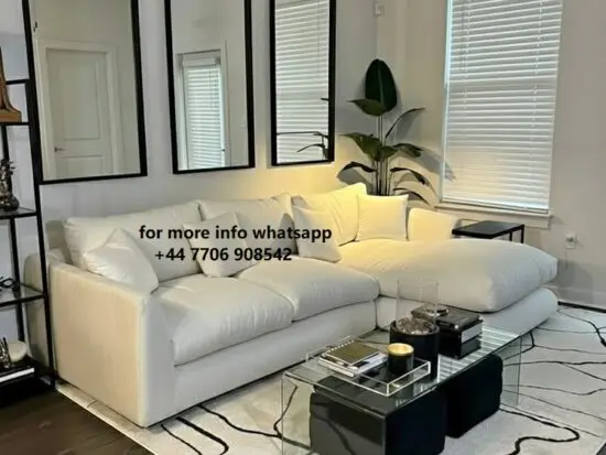 DFS 4x Corner Sofa Cream Colour For Sale