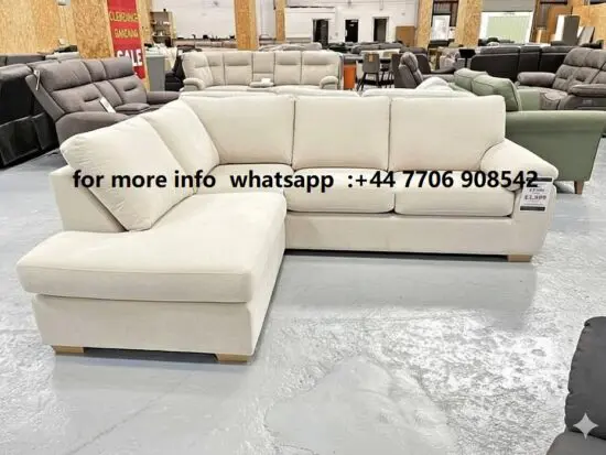 DFS 4x Seater Corner Sofa Available in Alaska Beige Colour For Sale