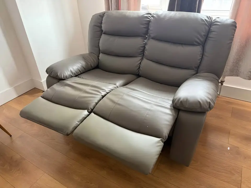 Grey 3 & 2 Seater Manual Recliner in Stock