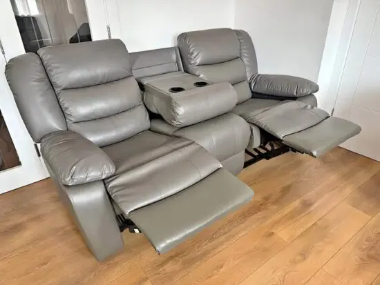 Grey 3 & 2 Seater Manual Recliner in Stock