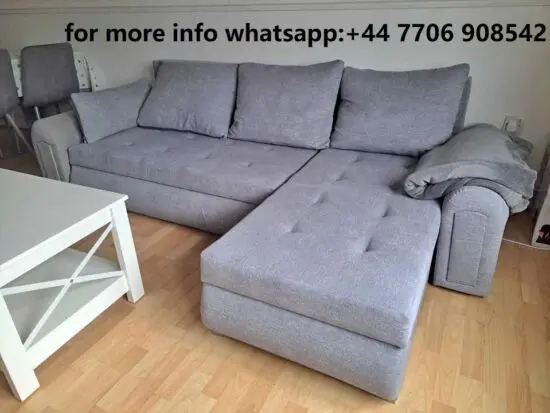 4x Seater Sofabed With Double Ottoman Storage Sofa for Sale