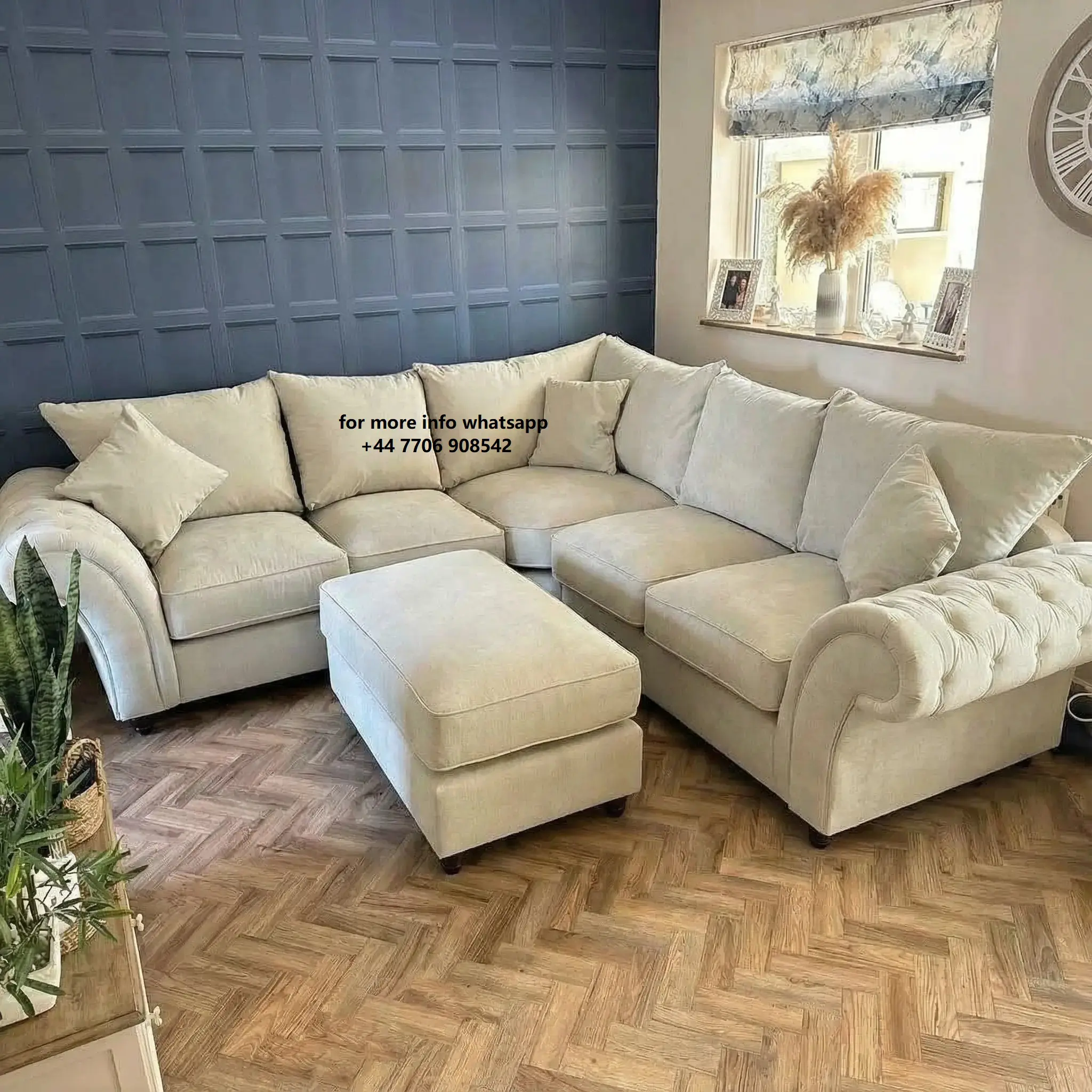 Chesterfield Loveseat For Sale Comfortable High Back Cushion