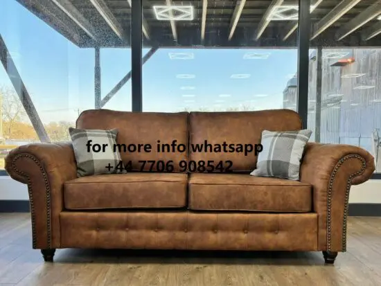 DFS 3x Seater Leather Oakland & 2x Seater Leather Oakland Sofa Set