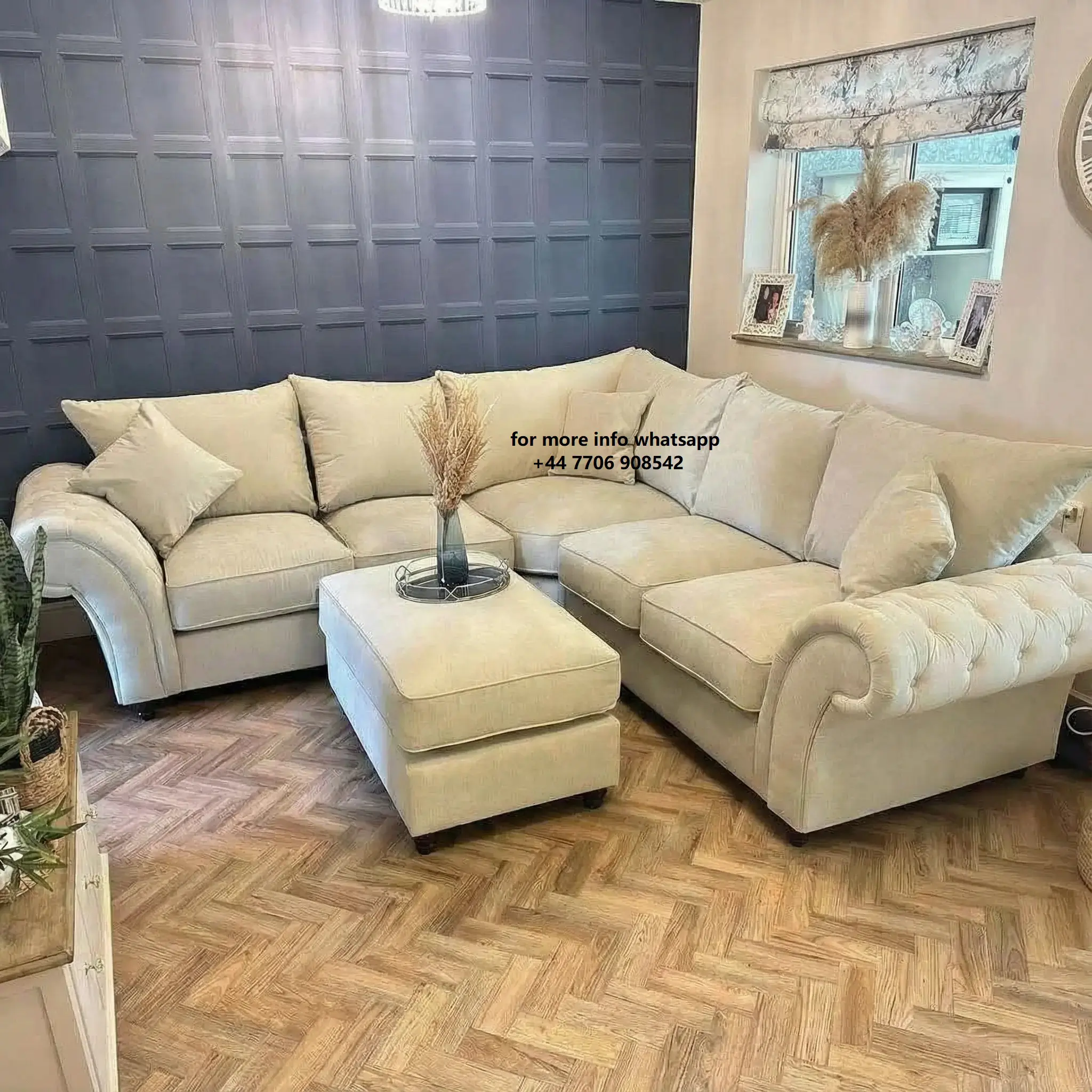 Chesterfield Loveseat For Sale Comfortable High Back Cushion