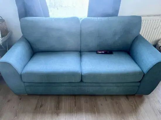 DFS 3-seater Mollie green sofa