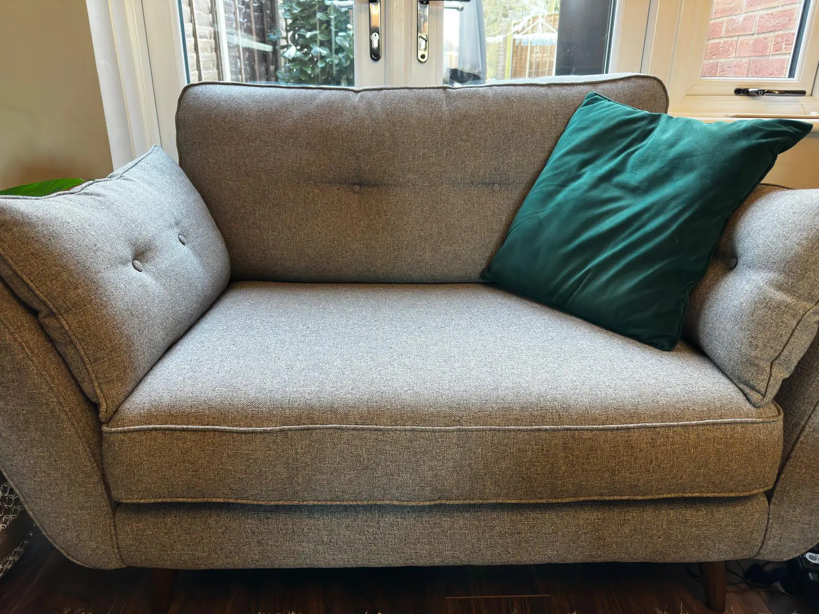 French Connection Zinc Sofa Grey 4-Seater + Cuddle Chair