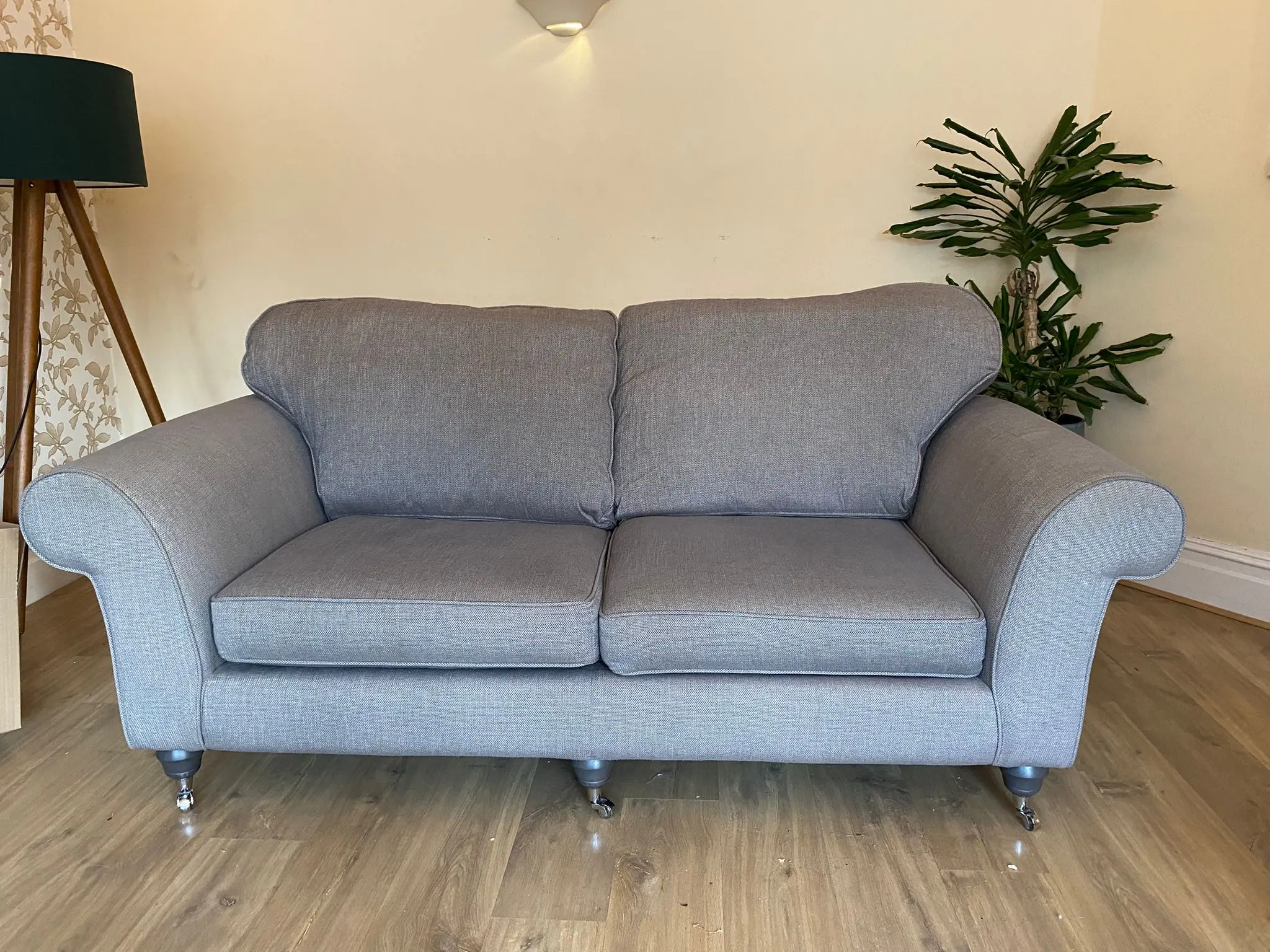 2 Furniture Village Sofas Grey 3 seater and 2 seater
