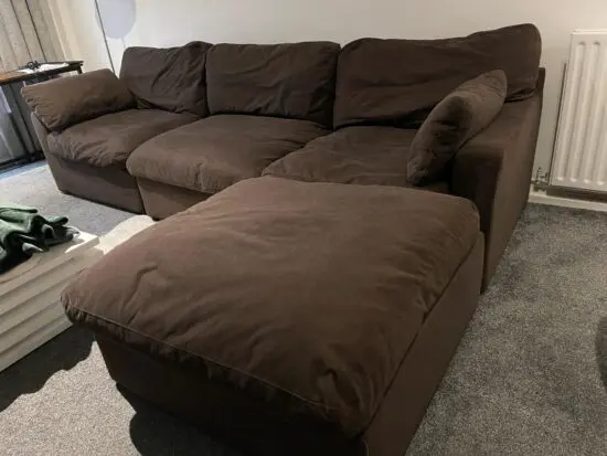 Dusk feather filled corner sofa