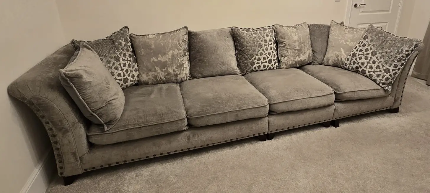 Light grey sofology sofa 4 seater