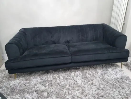 DFS Black 4 Seater Enchanted Sofa