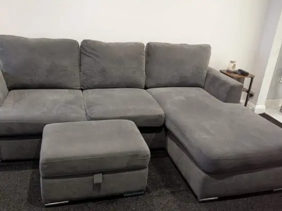 DFS Grey Chaise Sofa
