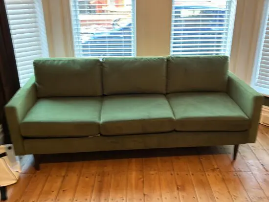 Swyft Model 01 3 Seater Vine Velvet Sofa