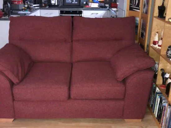 Next 2 Seater Sofa - Dusty Red / Maroon / Barely USed