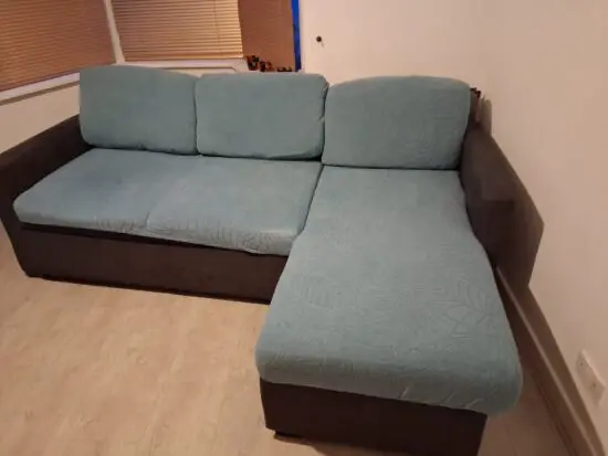 Habitat Reagan RHS Storage Chaise Sofabed, Charcoal. Corner Sofa/Sofa-bed (comes with or without sofa-covers)