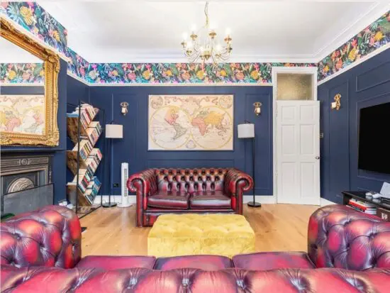 Genuine Ox Blood Leather Chesterfield Sofas – Made in the UK