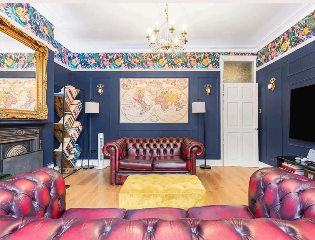 Genuine Ox Blood Leather Chesterfield Sofas – Made in the UK