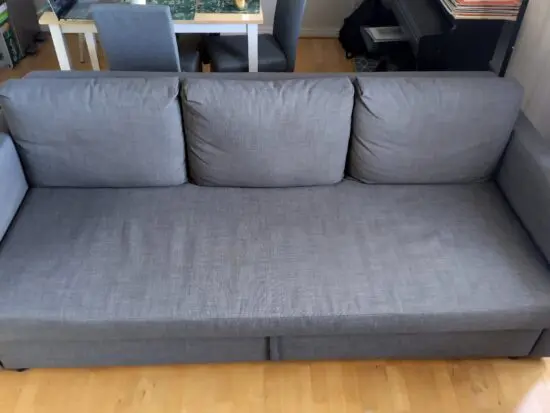 IKEA FRIHETEN Three-seat sofa-bed, Skiftebo dark grey